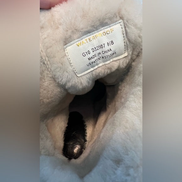 Cole Haan Black suede and faux shearling boots - Picture 8 of 9